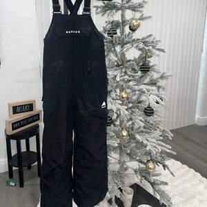 Boys BURTON Ski Bib snowboard pants Sz S Black